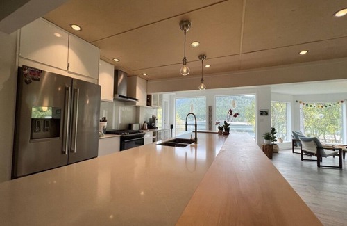 Nelson Villa | Waterfront Villa with Hot Tub, Private Dock & Ocean View