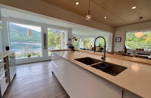 Nelson Villa | Waterfront Villa with Hot Tub, Private Dock & Ocean View