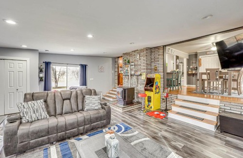 Wallkill House | Waterfront Wallkill Duplex Home with Cozy Fire Pits!