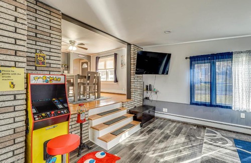 Wallkill House | Waterfront Wallkill Duplex Home with Cozy Fire Pits!