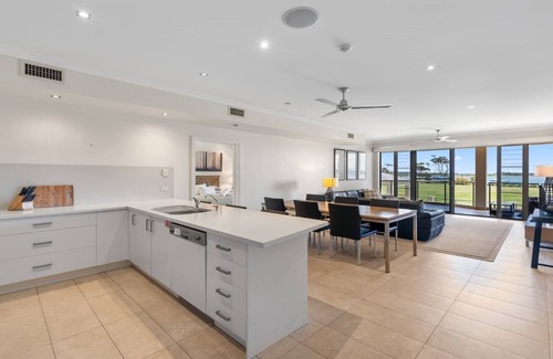 Yamba House | Elegant Riverview Apartments with Pool and Family Amenities