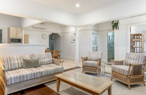 Evans Head House | Pet-Friendly Wattleseed Beach House with Ocean Views