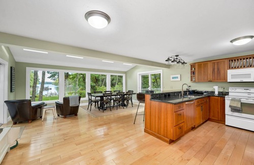Moultonborough House | Winnipesaukee Lakeside Retreat with Dock and Family Amenities