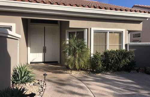 Desert Palms House | Experience Bougainvillea Desert Retreat with Ocean Views