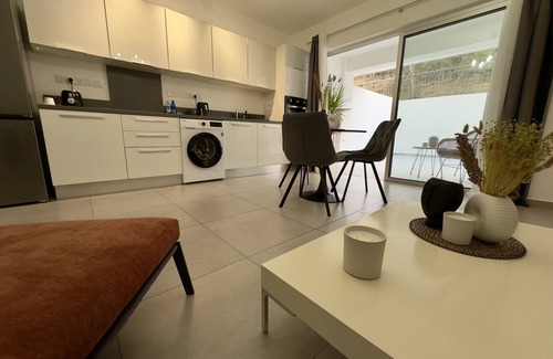 Aglantzia Apartment | Experience a Private 1-Bedroom Residence with Patio Retreat