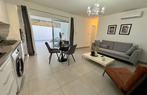 Aglantzia Apartment | Experience a Private 1-Bedroom Residence with Patio Retreat