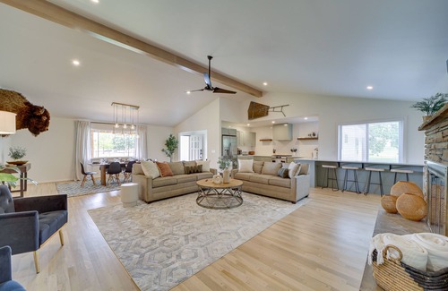 Tulsa House | Welcoming Tulsa Home with Fire Pit & Family-Friendly Amenities