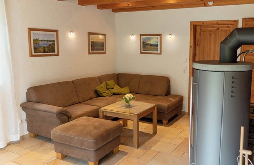 Hilders House | Wellness Swedish house Rhön with sauna, swimming pond and wood-burning stove