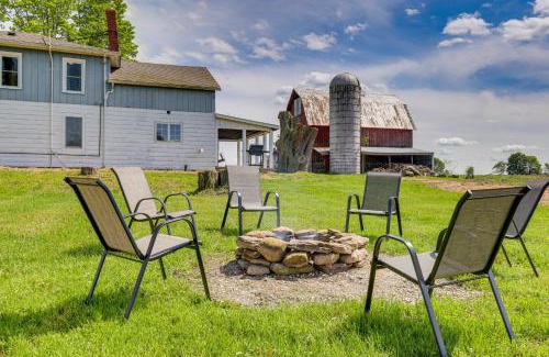 Wellsboro House | Cozy Wellsboro Farmhouse with Grill & Fire Pit Access