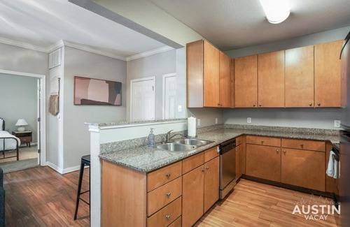 West Campus Apartment | Inviting West Campus Accommodations with Pool & King Beds