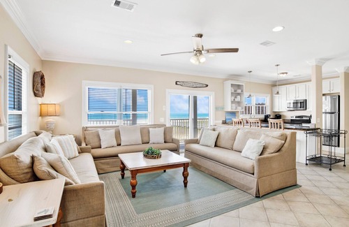 Parasol West House | Exceptional 6 Bedroom Beachfront Home with Heated Pool