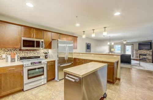 Lake Delton House | Lakefront View Retreat for Adults & Families with Pool Access
