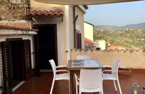 Castellabate Historic Centre Apartment | Enchanting Attic Above Coastal Town with Breathtaking Views