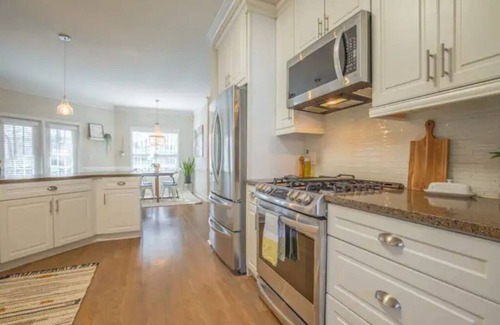 Five Forks House | Enchanting 4-Bedroom Retreat with Cozy Backyard Oasis