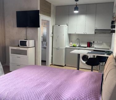 Agios Tychon Apartment | Modern Studio at White Arches - Family Friendly Retreat