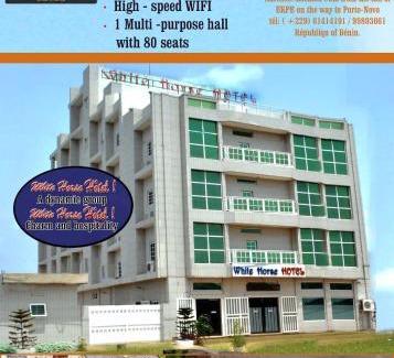 Agblangandan Hotel | Welcoming White Horse Hotel in Cotonou with Ocean Views