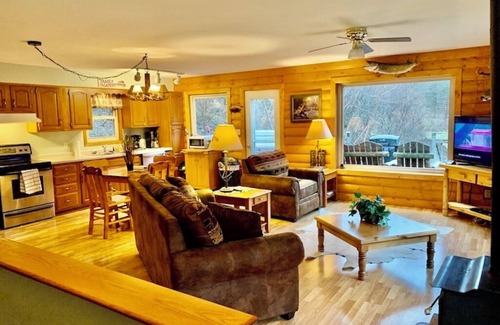 Lansing Cabin | White Pine Cabin With Swimming Pond & Hot Tub Jacuzzi