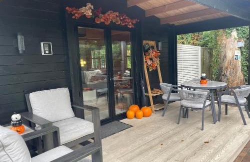 Chwilog Cabin | White River Retreats luxury lodges with Private Wood Fired Hot Tub