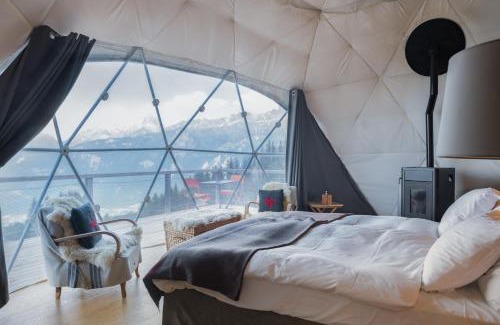 Monthey Hotel | Experience the Unique Whitepod Original with Spa and Hot Tub