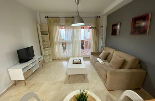 Marina de Casares Apartment | Oceanfront Wide Beach Apartment with Pool & Ocean View