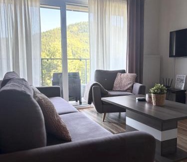 Meszna Apartment | Inviting Stay at Widokowy 9 with Ocean View & Hot Tub