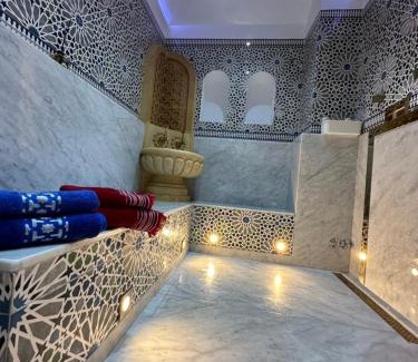 Tetouan Apartment | Indulgent Stay at Wilaya Sunset Luxe: Jacuzzi & Hamam Awaits