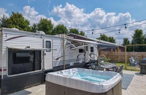North Industry House | Enchanting 1885 Farms Glamping on a Flower Farm with Hot Tub