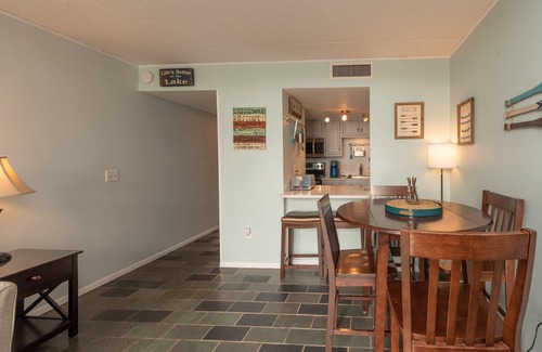 Thayerville Condo | Lakefront One Bedroom Condo with Cozy Fireplace & Pool