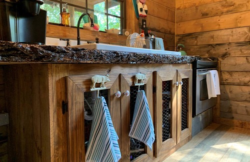 Gilmer Cabin | Willow's Cabin - Coziness with Spa and Ocean Views