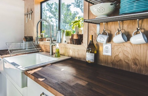 Dripping Springs House | Pet-Friendly Modern Hill Country Tiny Cabin 3 with Loft