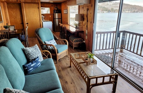 Laconia Cabin | Lakefront Cabin on Winnipesaukee with Private Dock Access