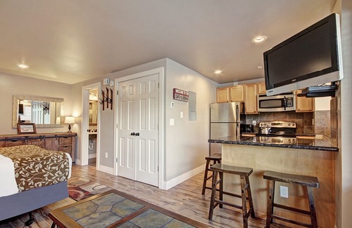 Peak 9 Condo | Cozy Ski-in/out Studio Near Historic Main St - Sleeps 4