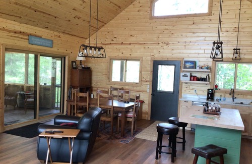 Markville House | Idyllic Webster Wisconsin Lakehome Amid Pine Trees