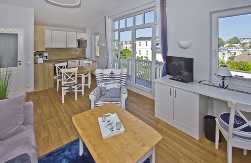 Gohren Apartment | Sea View Apartment 48: Balcony, Pool & Spa Access Awaits