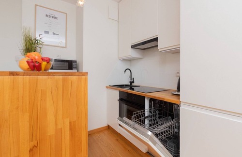Gdynia Apartment | Bright Family Apartment in Gdynia with Balcony & Kitchen