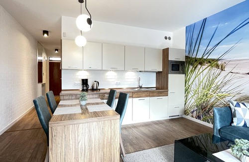 Trzebiatow Condo | Seaside Retreat with Spa, Hot Tub & Pet-Friendly Perks