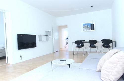 Frederiksberg C Apartment | Inviting 2-Bed Retreat with Balcony and Family Amenities