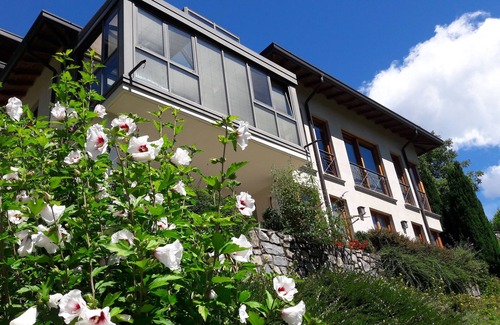 Cerano d'Intelvi Apartment | Wonderful living in villa in the garden. View of mountains, lake, many attractions.