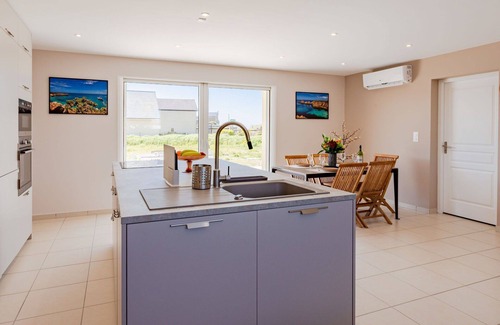 Bretteville-sur-Ay House | Inviting Private Villa for 4 with Ocean View & Amenities