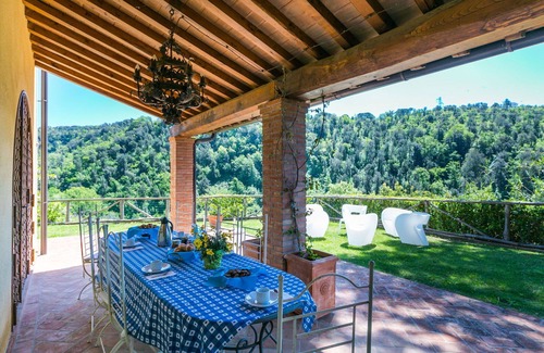 Riparbella Villa | Inviting Private Villa with Ocean View, Hot Tub & Terrace