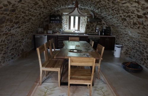 Leonidio House | Charming Restored Stone House with Ocean View & Spa