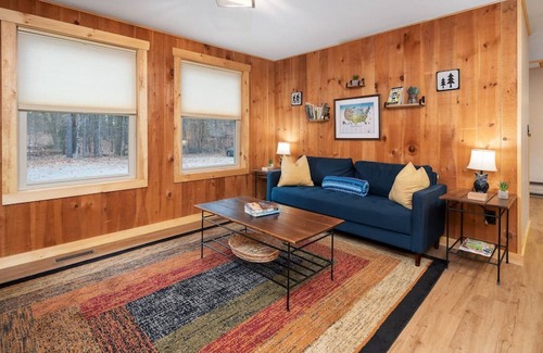 Center Conway House | Enchanting Wooded Wonderland with Private Sauna Retreat