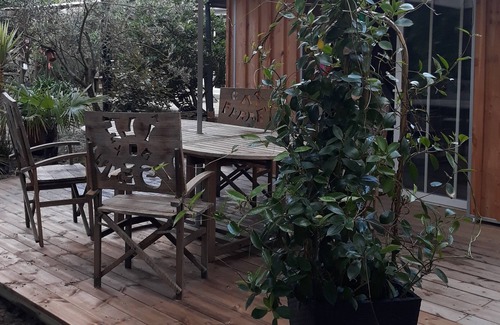 Lege-Cap-Ferret Cabin | Inviting Wooden House with Spa, Sauna & Perfect Rating