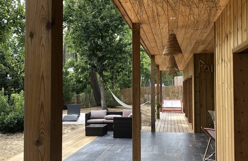 Biscarrosse House | Forest-View Villa with Terrace, Close to the Lake