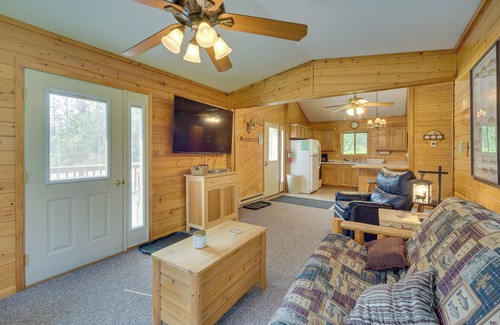 Solon Springs Cabin | Woodland Cabin: Enjoy Fishing, Trails & Pet-Friendly Comfort