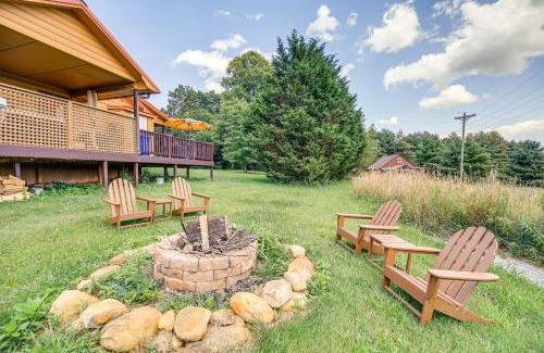 Sparta House | Scenic Blue Ridge Mountain Cabin with Hot Tub & Views