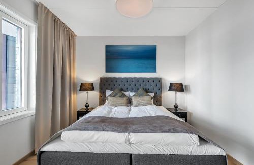 Gamle Oslo Apartment | Explore Wright Apartments - Sørenga with Oceanfront Views