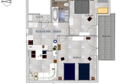 Weitramsdorf Apartment | Comfortable Air-Conditioned Apartment in Weidach for Families