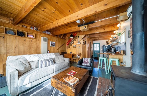 Big Bear City Cabin | Charming Getaway at Cozy Rozy AFrame with Lake Views