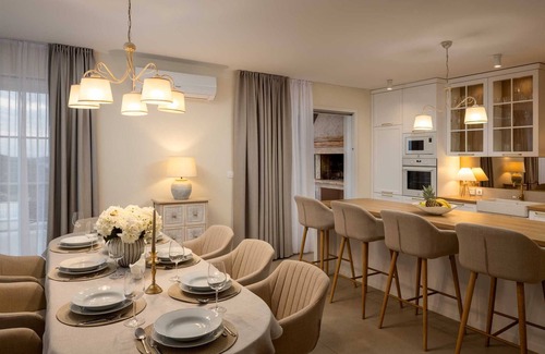 Dvornica Villa | Your Seaview Haven for 8 with Saltwater Pool, close to beaches